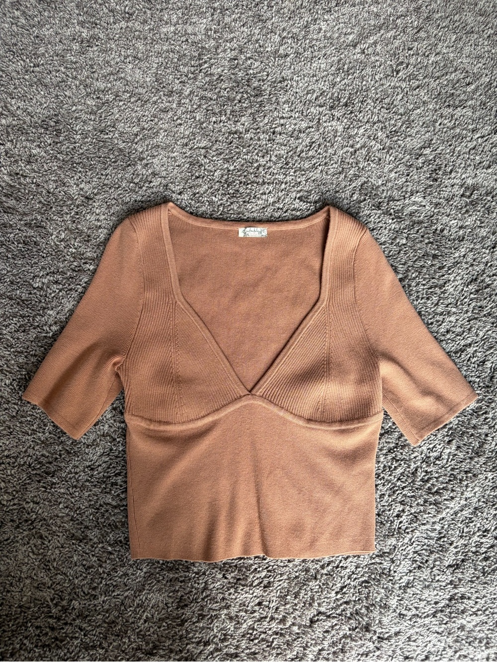 Intimately Free People Teagan Swit Short Sleeve Top - Picture 2 of 7